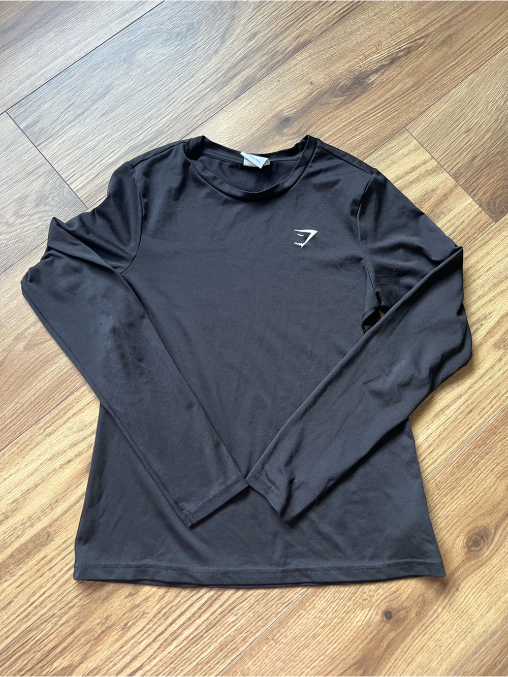 Gymshark Arrival Men's Long Sleeve Workout Shirt Black Size Small